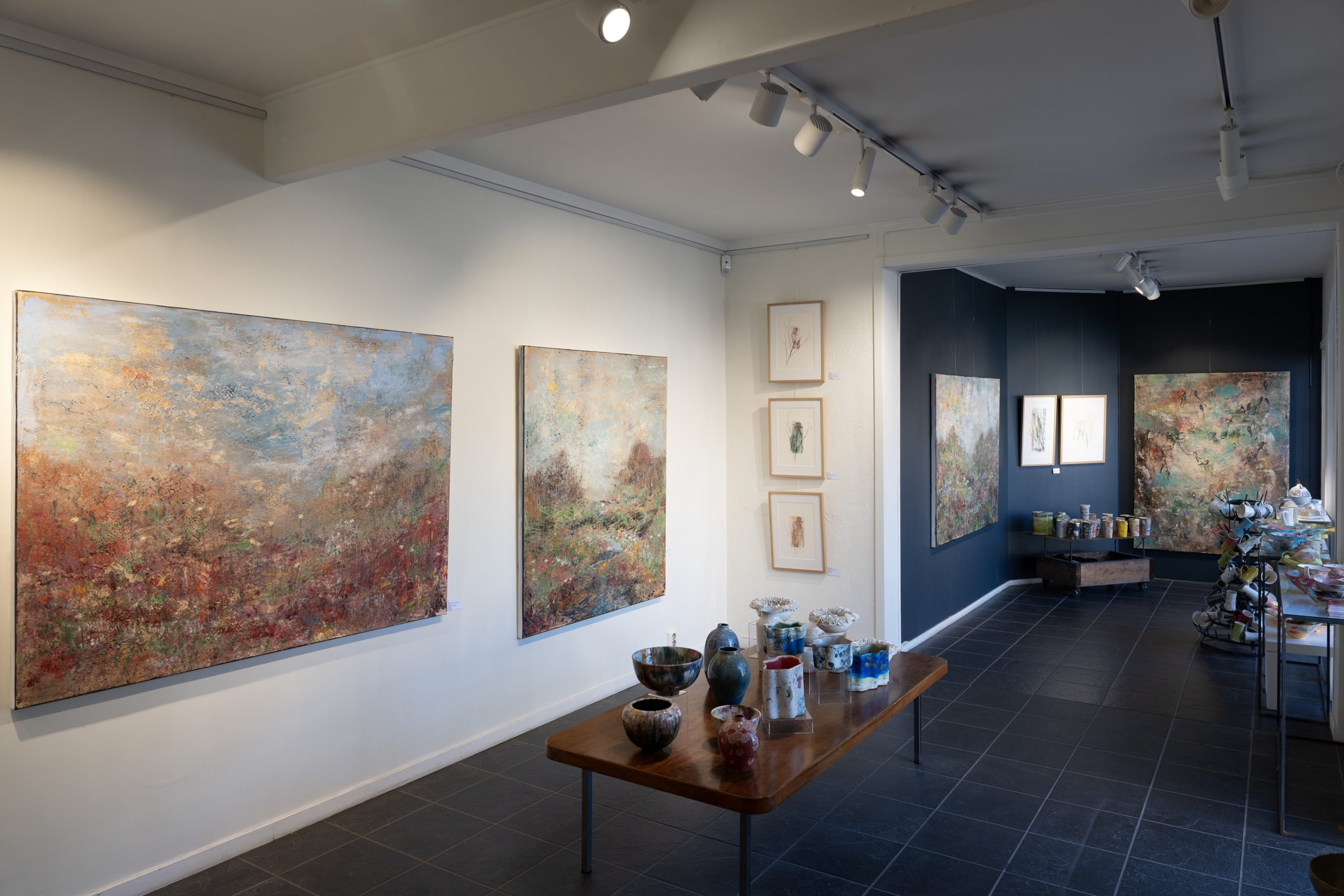 Visitors enjoying shopping and dining at Bærums Verk